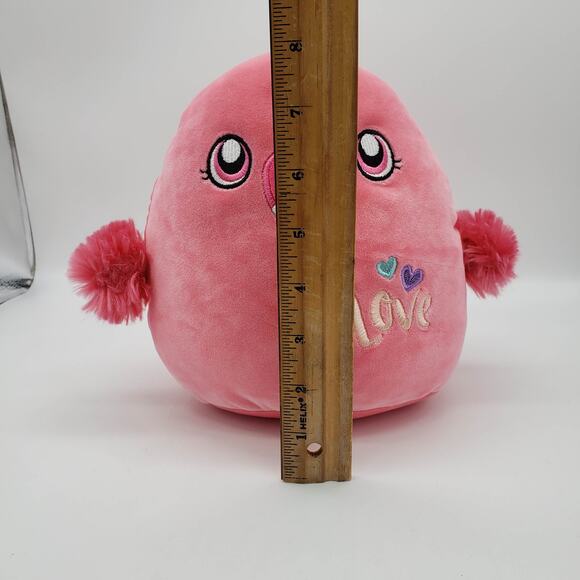 Squishmallow Pink Cookie the Flamingo 8" Soft Cuddle Valentine's Day Edition - Picture 8 of 8